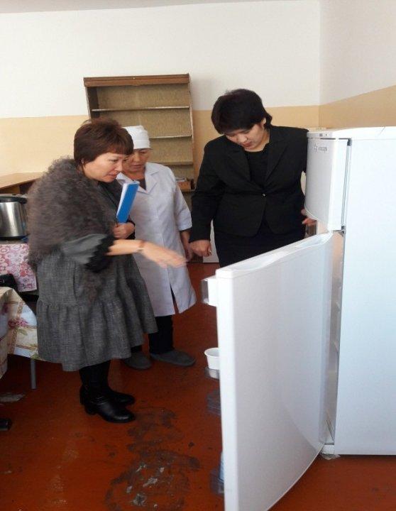 Бракеражды комиссияның мектеп асханасының тазалығын тексеру сәті