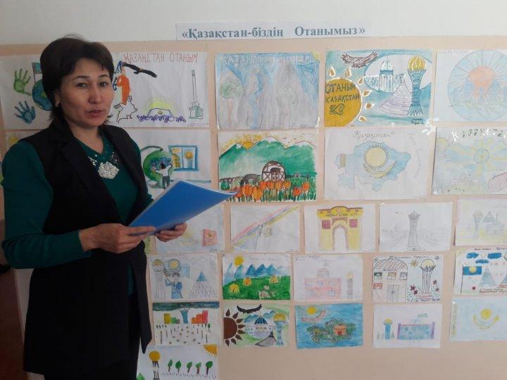 "Қазақстан-біздің  Отанымыз!"тақырыбында сурет байқауы ұйымдастырылды.